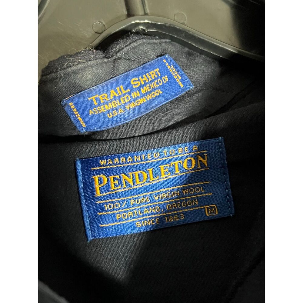 Pendleton Men’s Wool Elbow Patch Navy Button Trai… - image 5